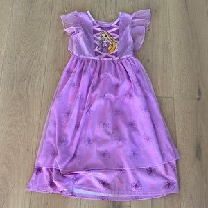 Girls' Disney Princess Rapunzel Regular Fit NightGown - Purple - Medium (8)